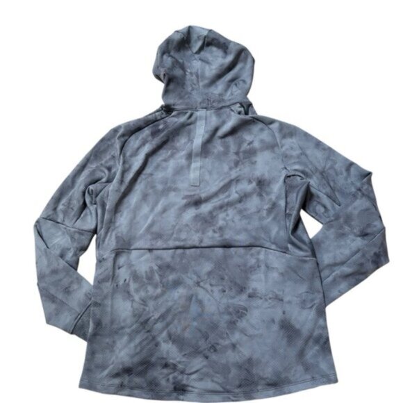Lululemon Men Textured Tech Hoodie Diamond Dye Rhino Grey Anchor Size Medium - Picture 2 of 4